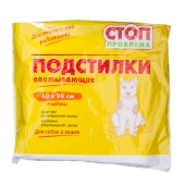 Пелёнки СТОП ПРОБЛЕМА 90 * 60 см, 4 шт