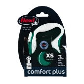 Рулетка COMFORT PLUS XS (3 м, 12 кг) ремень, зеленый, FLEXI