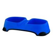 Миска для животных двойная (28 * 14 * 6 см) микс, 2 * 300 мл, NUNBELL
