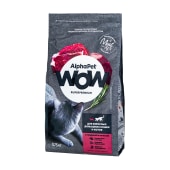 ALPHAPET WOW для взрослых домашних кошек и котов (ГОВЯДИНА, ПЕЧЕНЬ), 0,75 кг