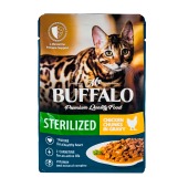 MR. BUFFALO STERILIZED пауч для стерилизованных кошек (ЦЫПЛЕНОК, СОУС), 85 г