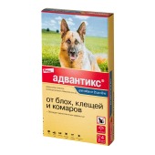 АДВАНТИКС капли для собак от 25 кг, 4 пипетки