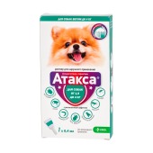АТАКСА капли для собак до 4 кг, 1 пипетка (Годен до 28.02.2027 г.)