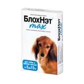 БЛОХНЭТ MAX капли для собак и щенков массой от 5 до 10 кг, 1 мл