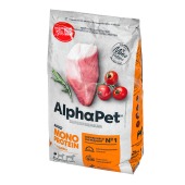 ALPHAPET Монопротеин для взрослых собак мелких пород (ИНДЕЙКА), 3 кг