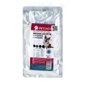 PETSNOB пауч для собак (МЯСНОЕ АССОРТИ, ИНДЕЙКА, ОВОЩИ), 85 г