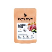 BOWL WOW пауч для кошек чувствительным пищеварением (ЦЫПЛЕНОК, ОВОЩИ), 85 г