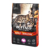 MR. BUFFALO ADULT SENSITIVE для кошек с чувствительным пищеварение (ИНДЕЙКА), 10 кг