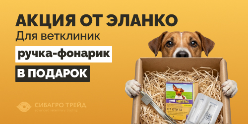 Акция от Эланко для ветклиник. Ручка-фонарик в подарок!