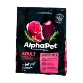 ALPHAPET для взрослых собак средних пород (ГОВЯДИНА, ПОТРОШКИ), 7 кг