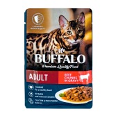 MR. BUFFALO ADULT пауч для взрослых кошек (ГОВЯДИНА, СОУС), 85 г