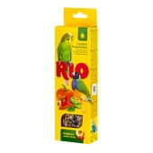 RIO палочки для волнистых попугаев и экзотических птиц с садовыми овощами, 2 шт по 40 г