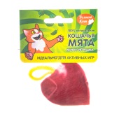 ВЕЛИКИЙ КОТ игрушка-мини сердце с кошачьей мятой