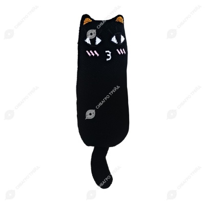 Игрушка котик с кошачьей мятой (16 * 5 * 3,5 см) для кошек, микс, NUNBELL
