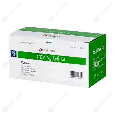 Тест-Экспресс Вирус чумы плотоядных (ANIGEN CDV Ag) 10 тестов, BIONOTE