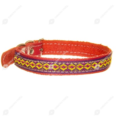 Ошейник №12 кожаный (ТЕСЬМА), КАСКАД