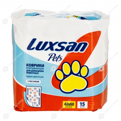 Пелёнки LUXSAN с рисунком 40 * 60 см, 15 шт