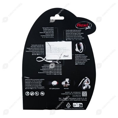 Рулетка COMFORT PLUS M (5 м, 25 кг) ремень, красный, FLEXI