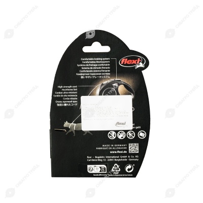 Рулетка CLASSIC CAT ХS (3 м, 8 кг) трос, розовый, FLEXI