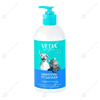 VEDA шампунь дезодорирующий для собак и кошек, 500 мл