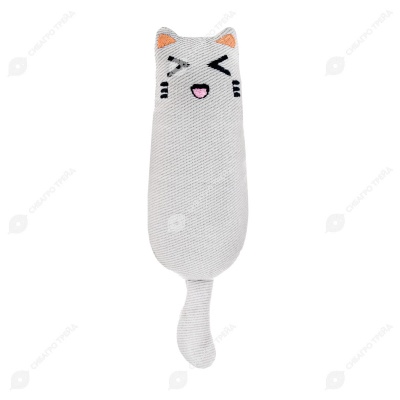 Игрушка котик с кошачьей мятой (16 * 5 * 3,5 см) для кошек, микс, NUNBELL