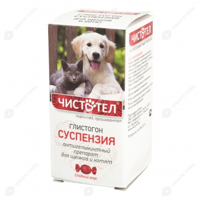 ЧИСТОТЕЛ ГЛИСТОГОН для щенков и котят, 3 мл