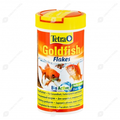 TETRA GOLDFISH FLAKES корм для золотых рыбок в виде хлопьев, 250 мл