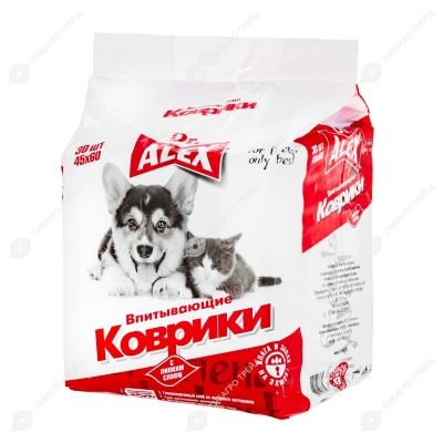 Пеленки-коврики для животных (45 * 60 см), 30 шт, DR.ALEX
