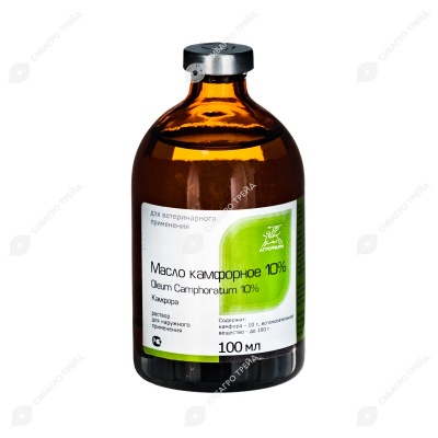 Масло камфорное 10%, 100 мл
