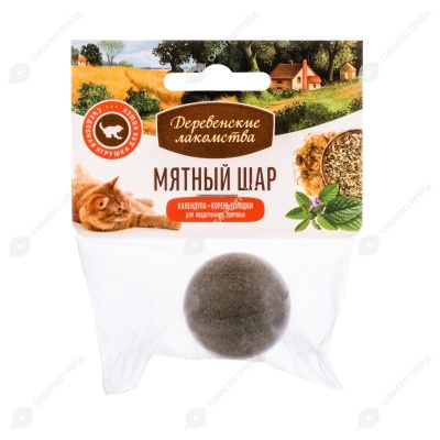 ДЕРЕВЕНСКИЕ ЛАКОМСТВА мятный шар календула + корень солодки, 22 г