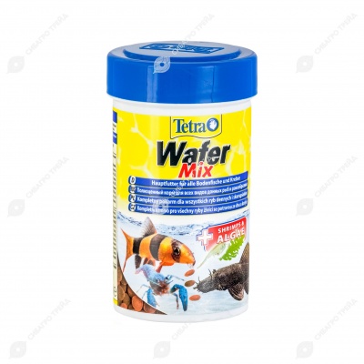 TETRA WAFER MIX корм в виде пластинок для донных рыб и ракообразных, 100 мл