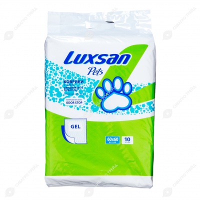 Пелёнки LUXSAN с гелем 60 * 60 см, 10 шт