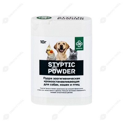 Пудра кровоостанавливающая Styptic powder, 10 гр
